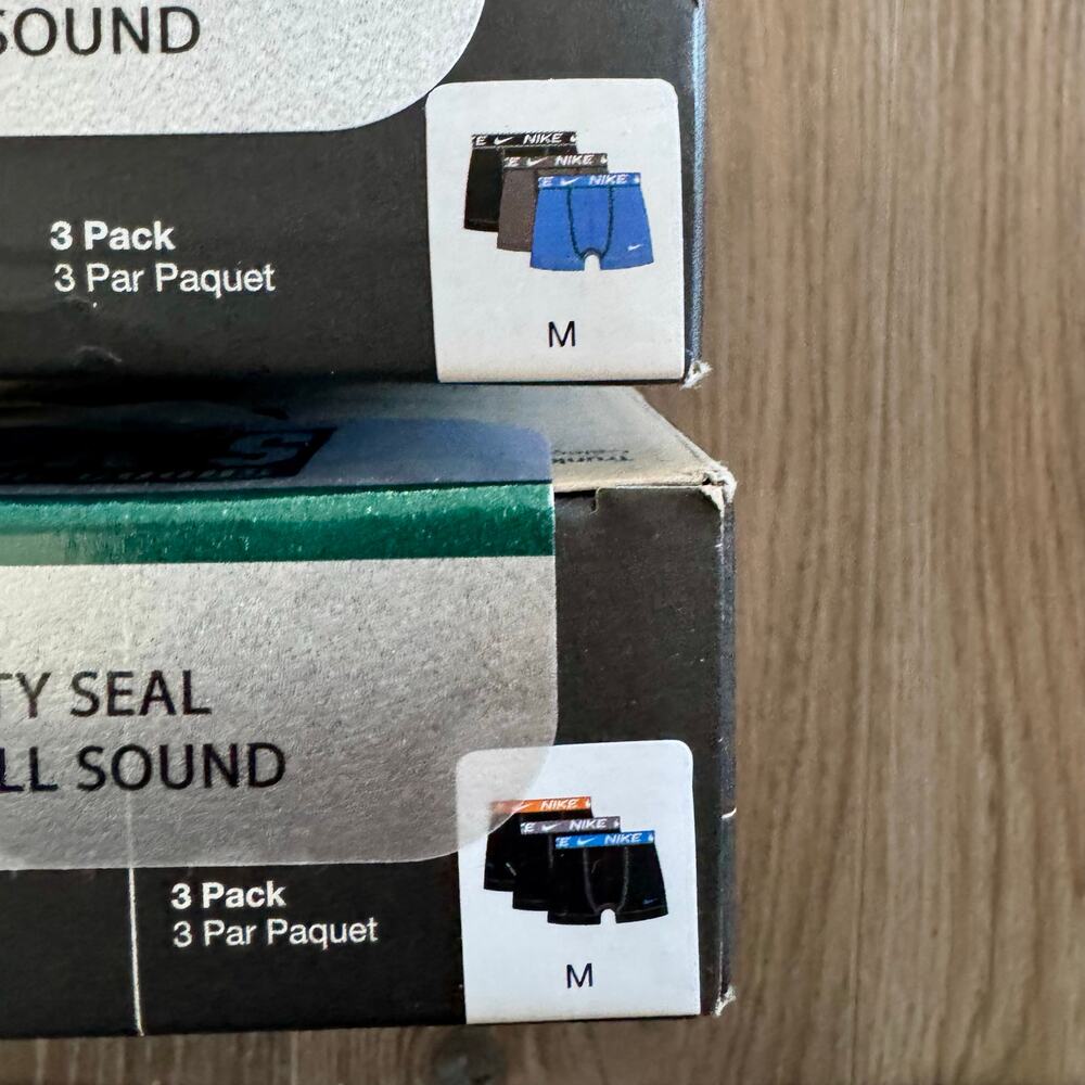 Nike Essential Micro Trunks 3 Pack Bundle of 2 Breathable Tagless Men Medium - Picture 7 of 10